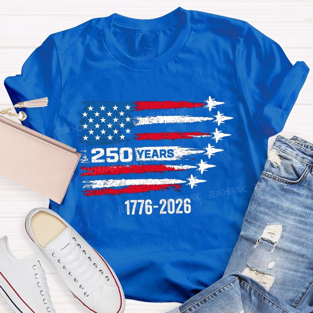 250 Years Stars And Strips Teacher T-shirt