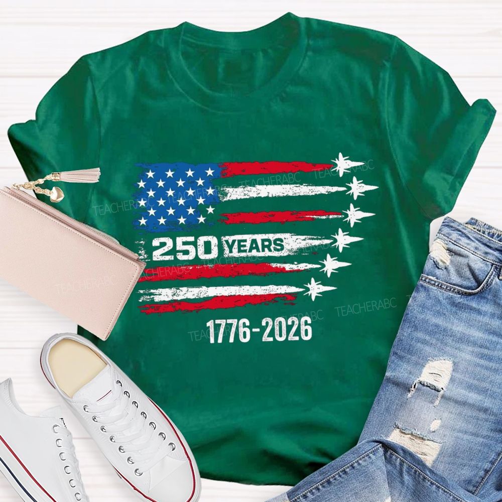 250 Years Stars And Strips Teacher T-shirt