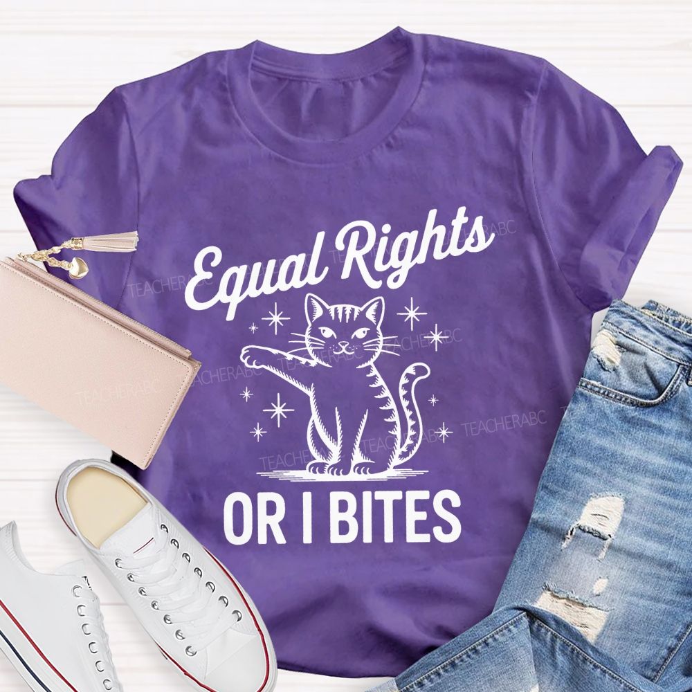 Equal Or I Bites Teacher T-shirt