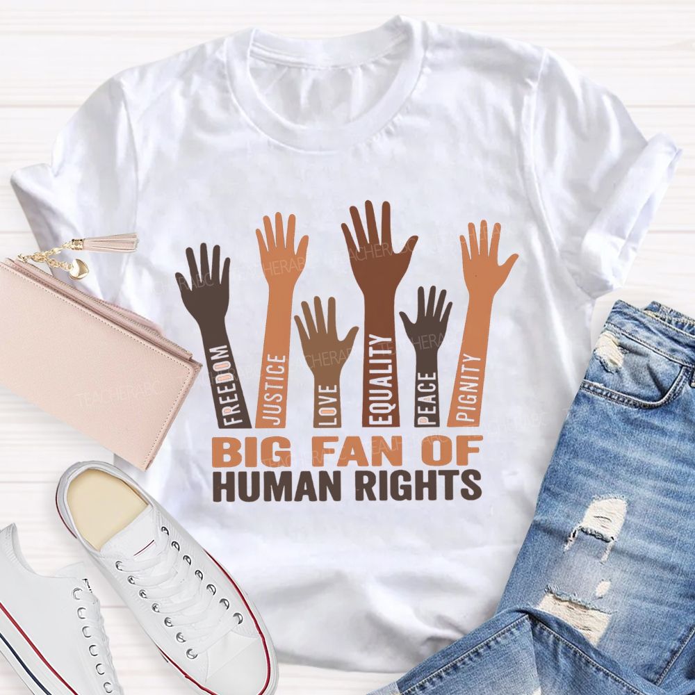 Stars Stripes Equal Rights Freedom Justice Love Equality Peace Dignity Teacher T-shirt