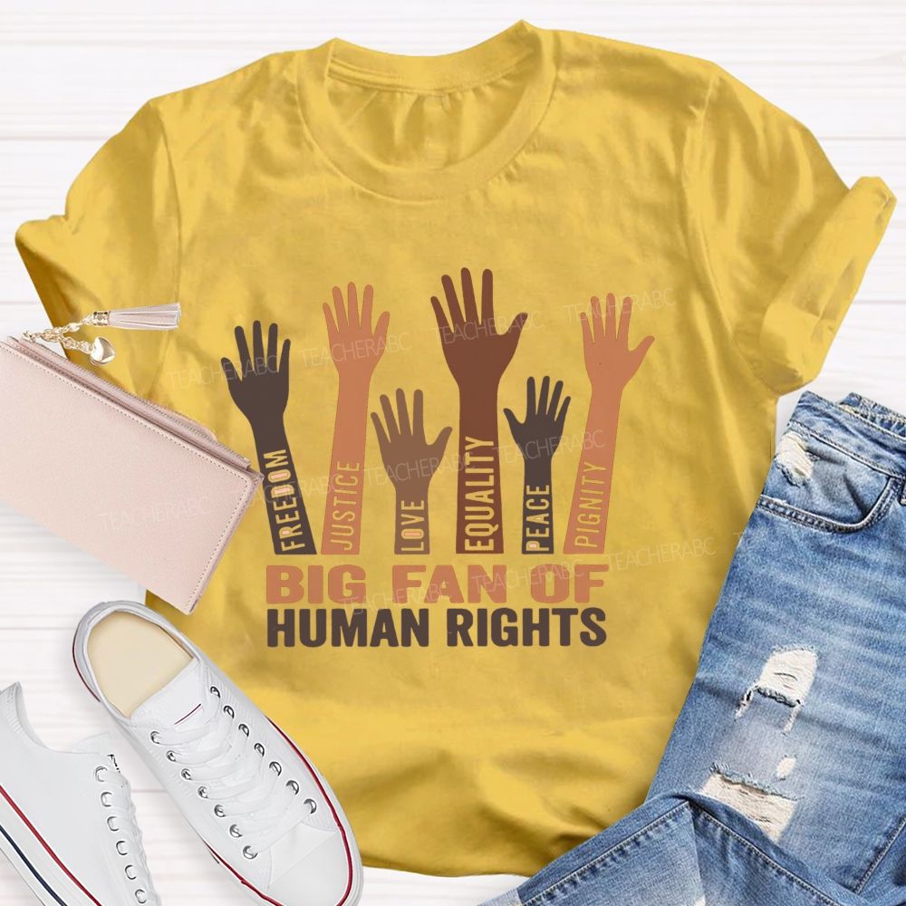 Stars Stripes Equal Rights Freedom Justice Love Equality Peace Dignity Teacher T-shirt