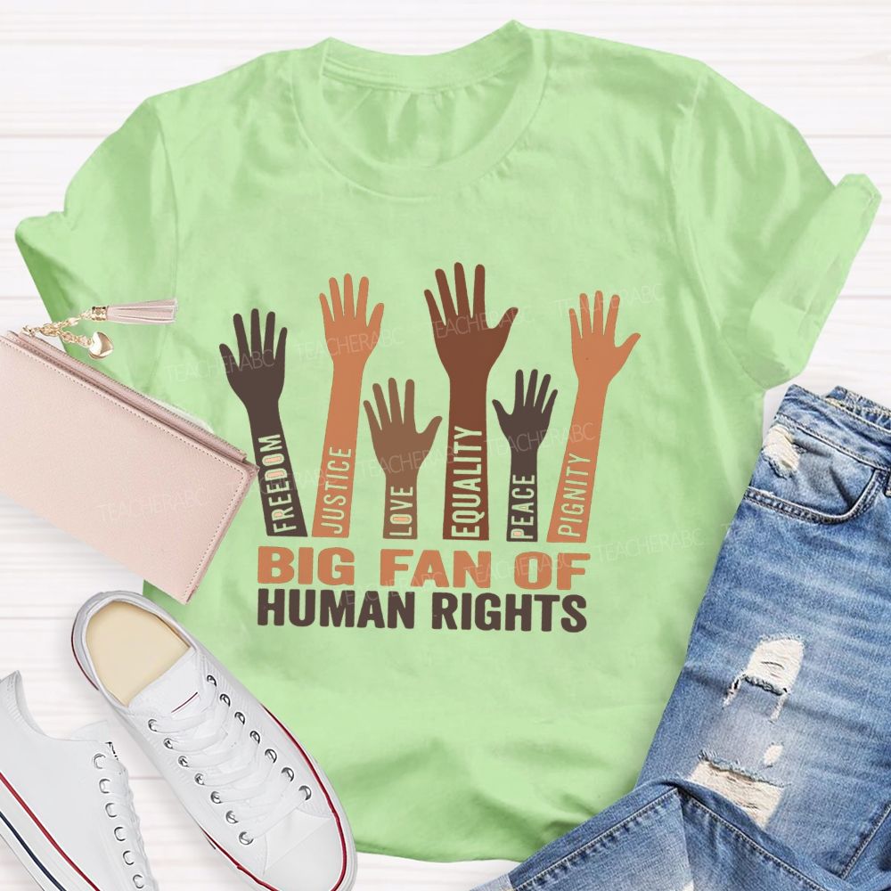 Stars Stripes Equal Rights Freedom Justice Love Equality Peace Dignity Teacher T-shirt