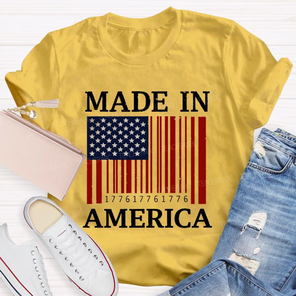 America Made And Free Since 1776 Teacher T-shirt