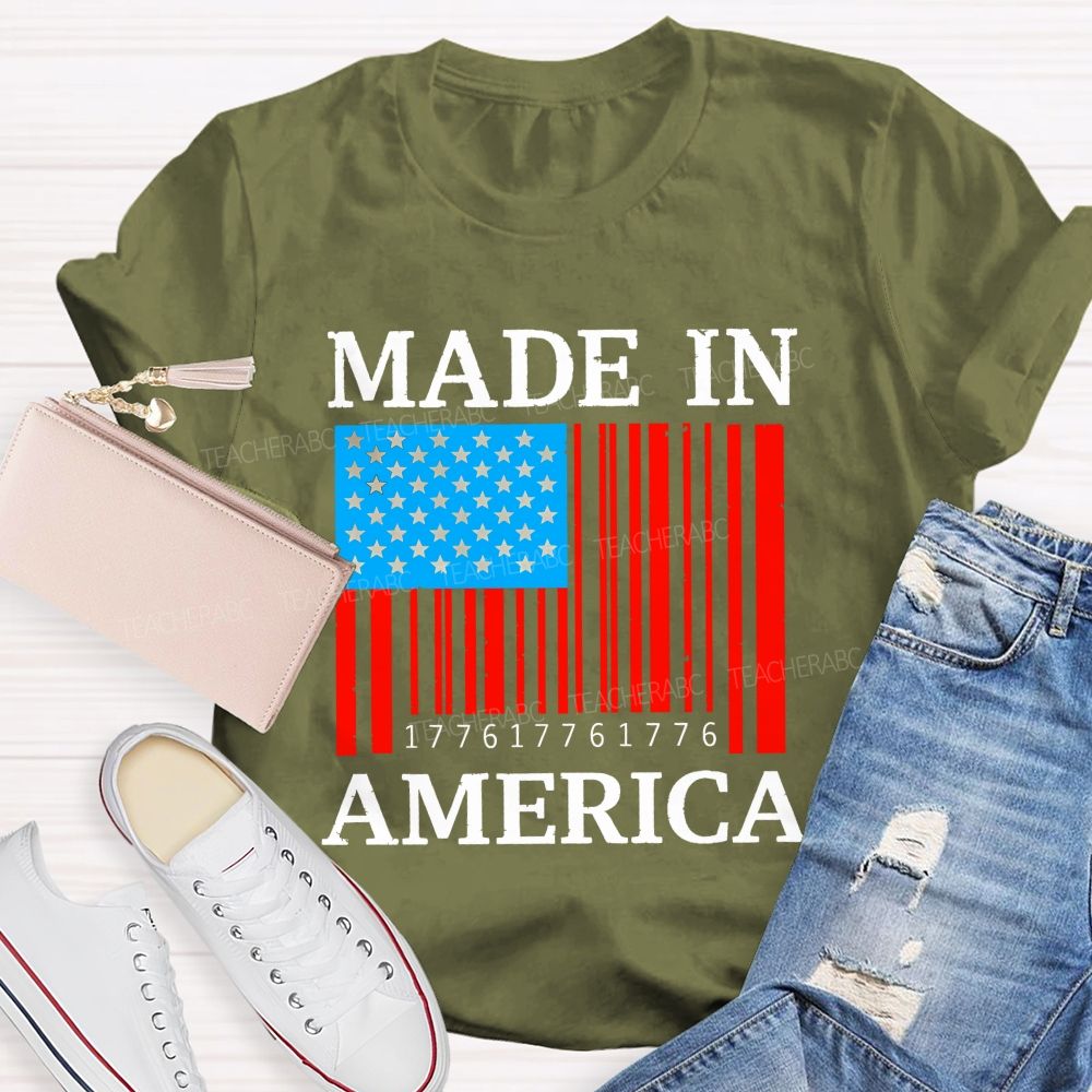 America Made And Free Since 1776 Teacher T-shirt