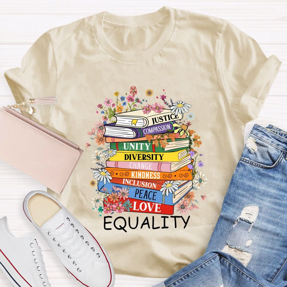 Justice Compassion Unity Diversity Change Kindness Inclusion Peace Love Equality T-shirt