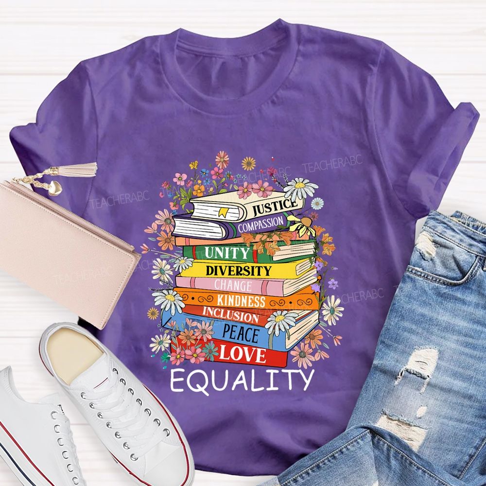 Justice Compassion Unity Diversity Change Kindness Inclusion Peace Love Equality T-shirt