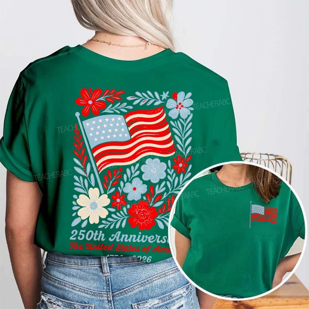 250th Anniversary The United States Of America Double Printed T-shirt