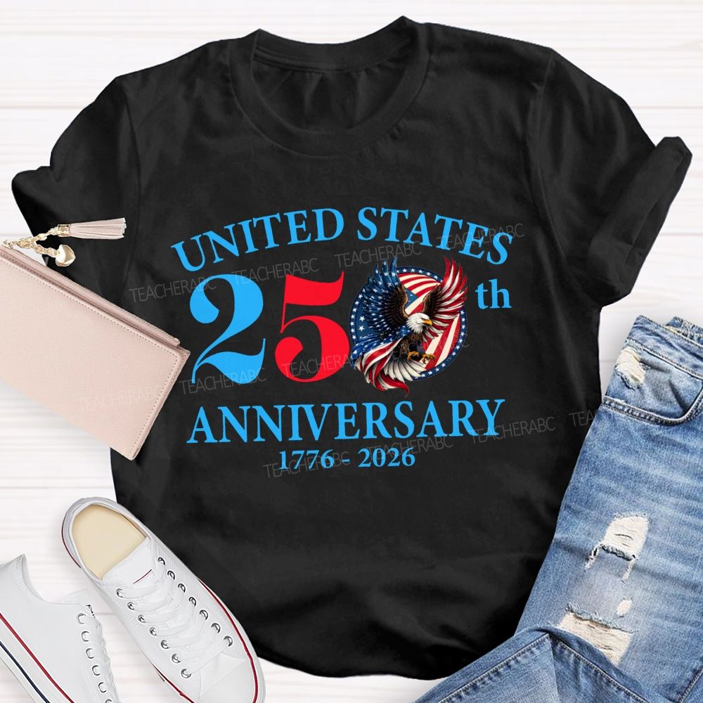United States 250th Anniversary 1776-2026 Teacher T-shirt