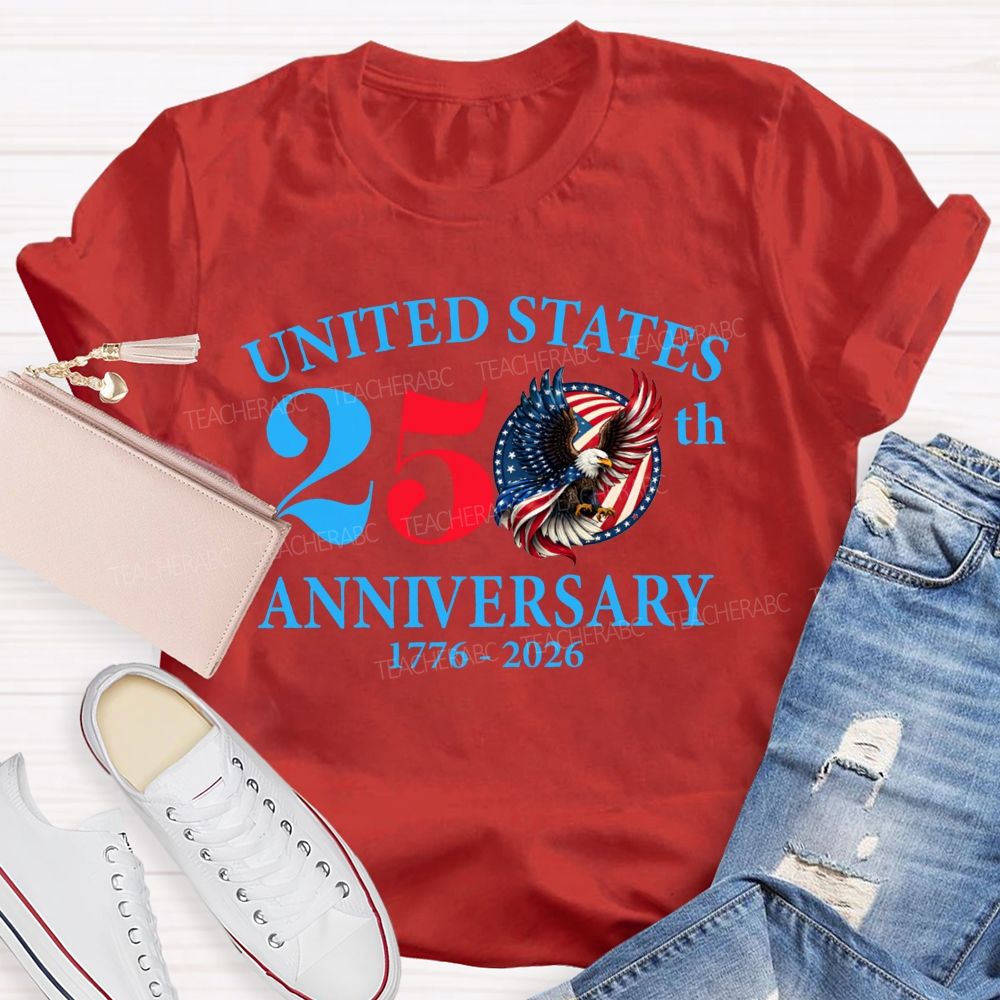 United States 250th Anniversary 1776-2026 Teacher T-shirt