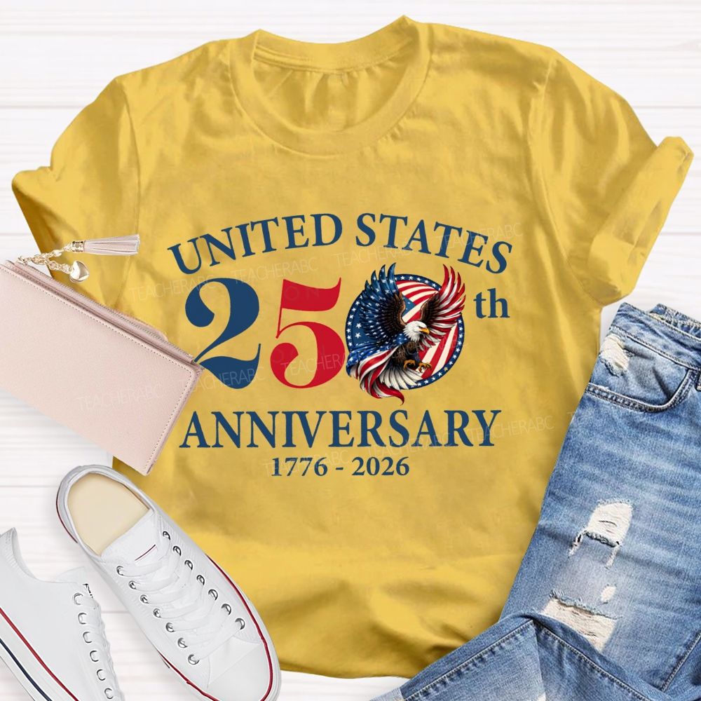 United States 250th Anniversary 1776-2026 Teacher T-shirt