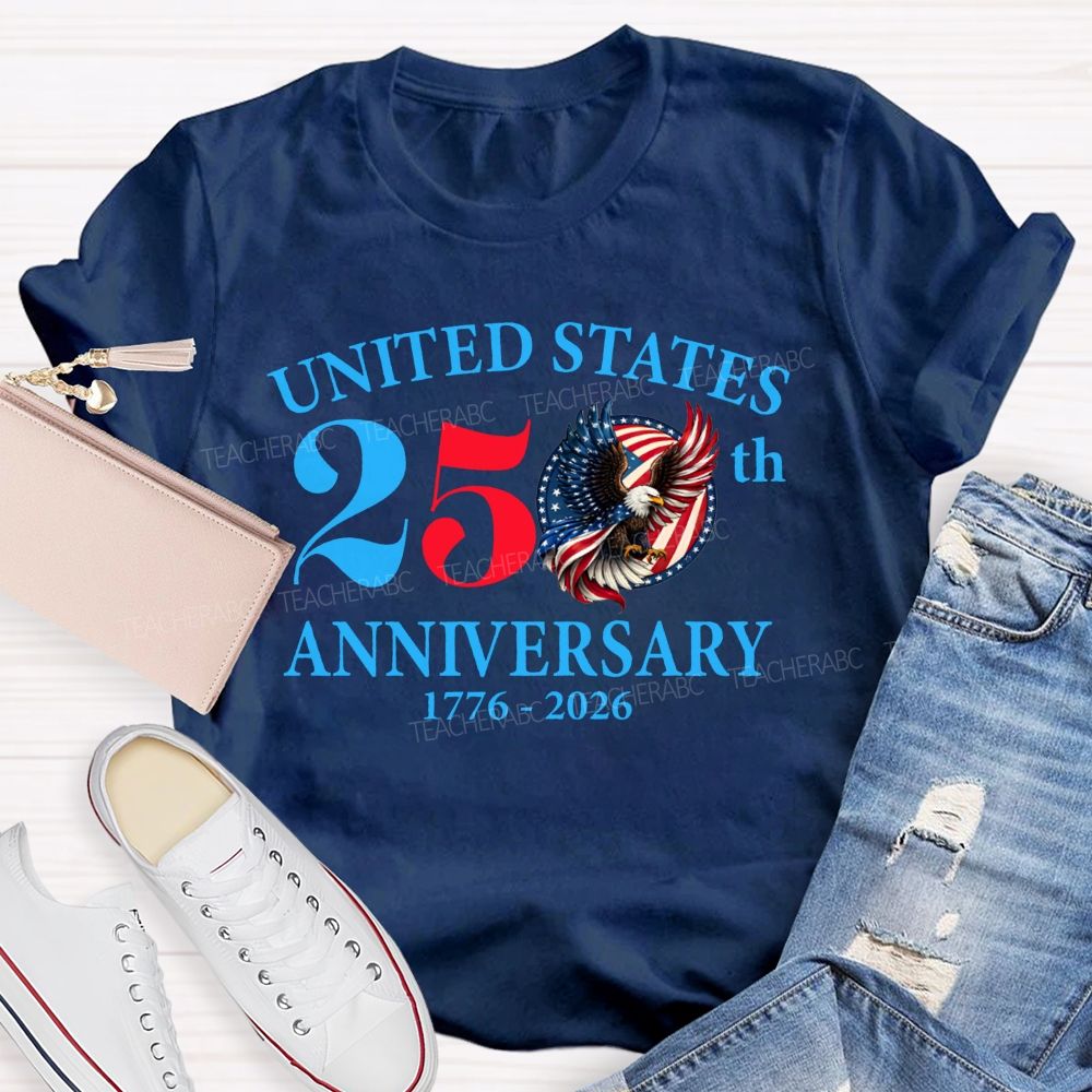 United States 250th Anniversary 1776-2026 Teacher T-shirt