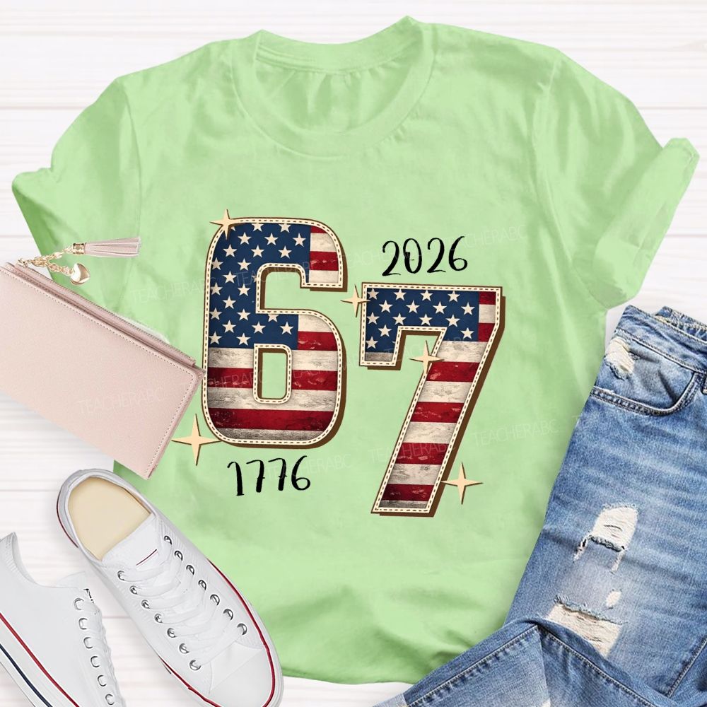 1776-2026 Celebrating 250 Years And Still Standing Teacher T-shirt
