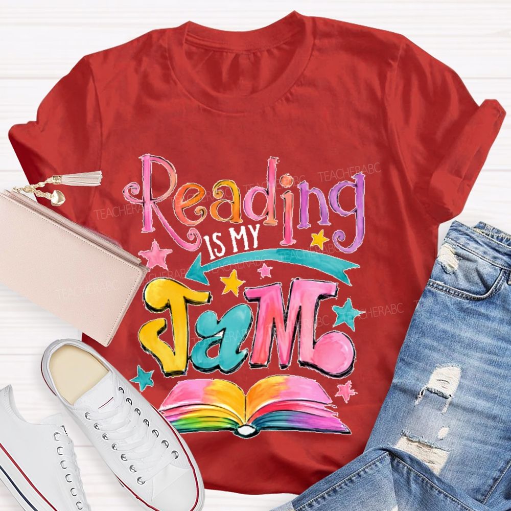 Reading Is My Jam Teacher T-shirt