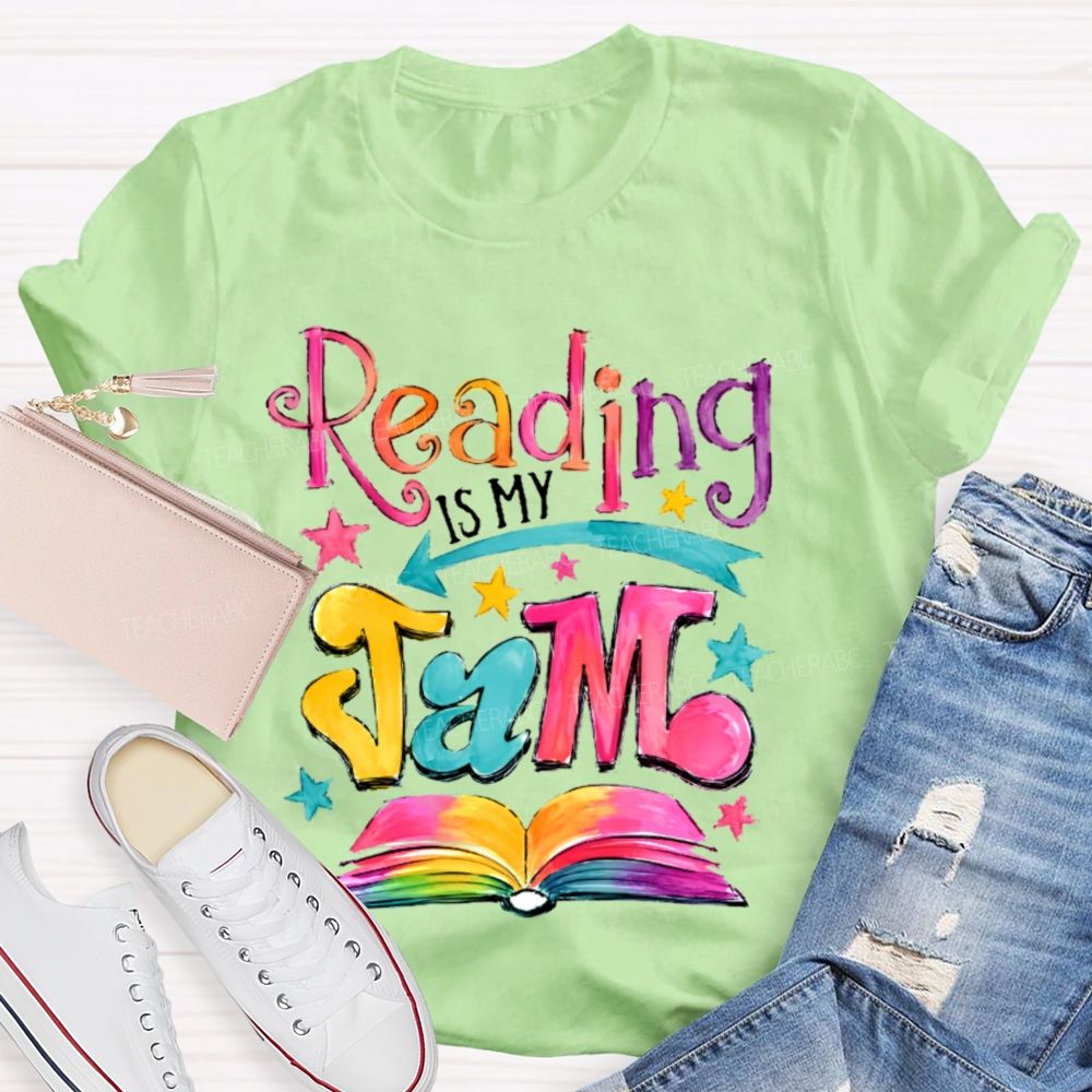 Reading Is My Jam Teacher T-shirt