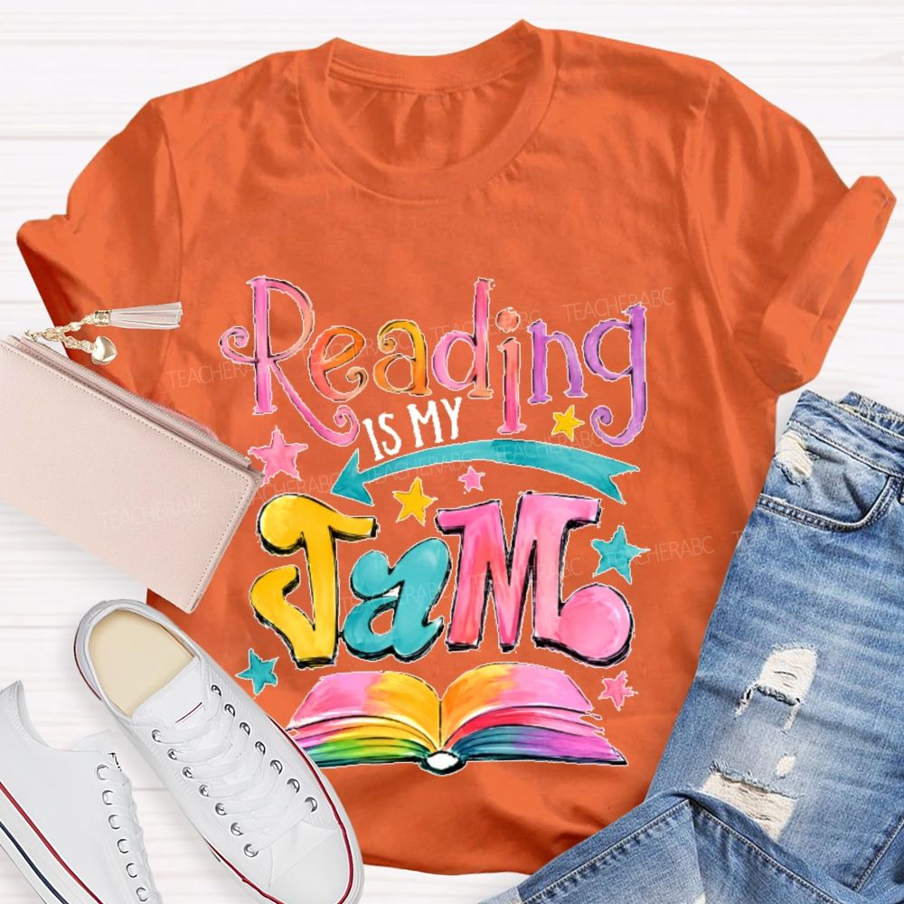 Reading Is My Jam Teacher T-shirt