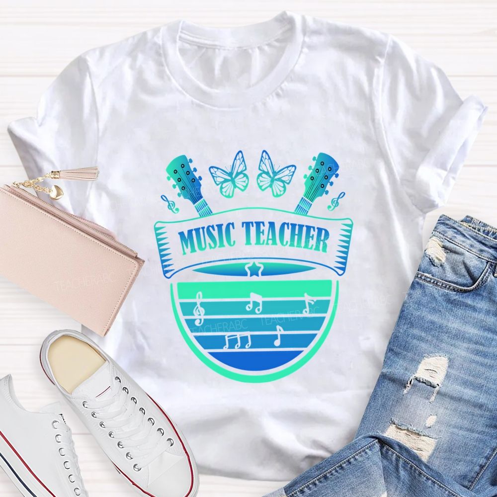 Music Teacher Where Every Note Matters Teacher T-shirt