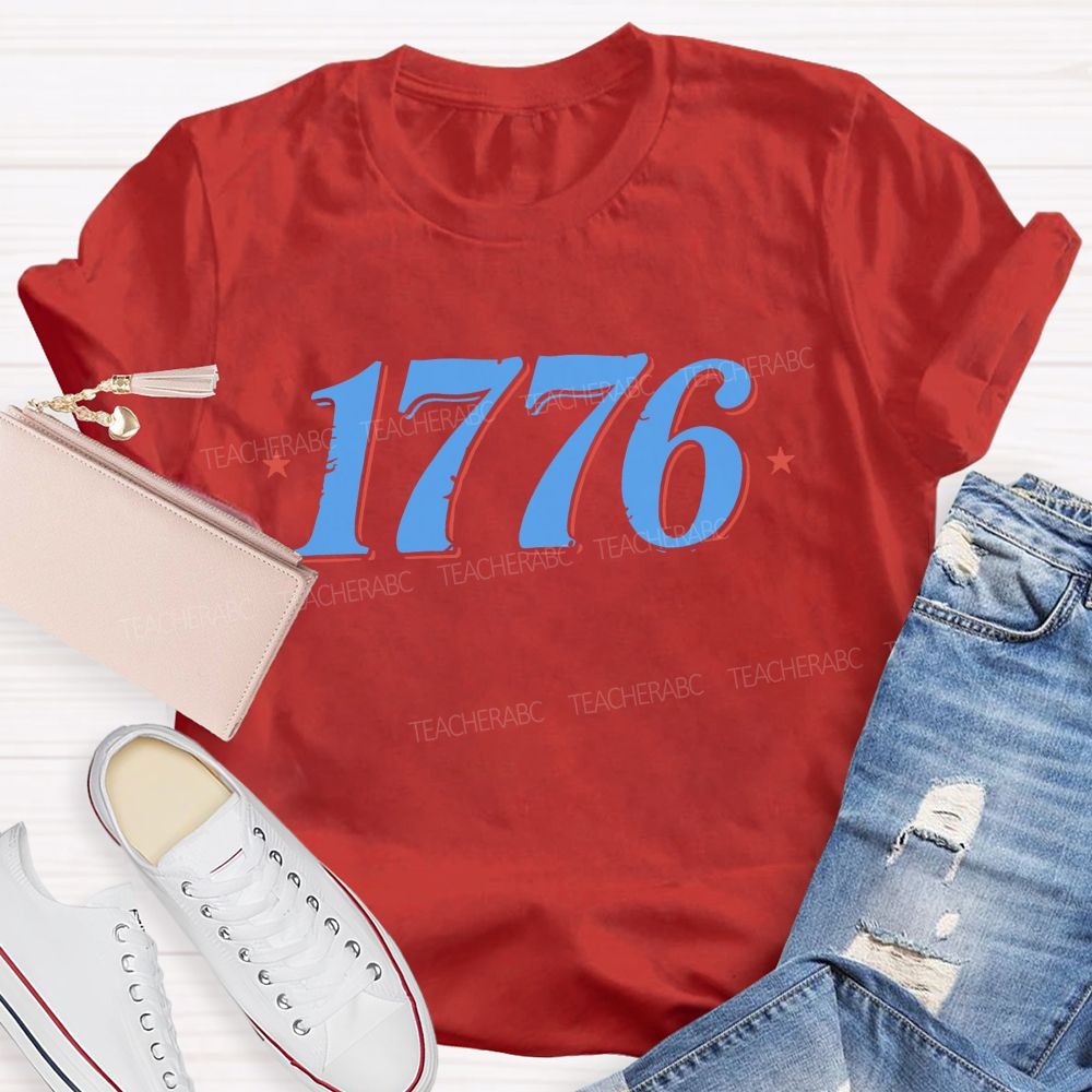 Vintage 1776 Star Teacher T-shirt