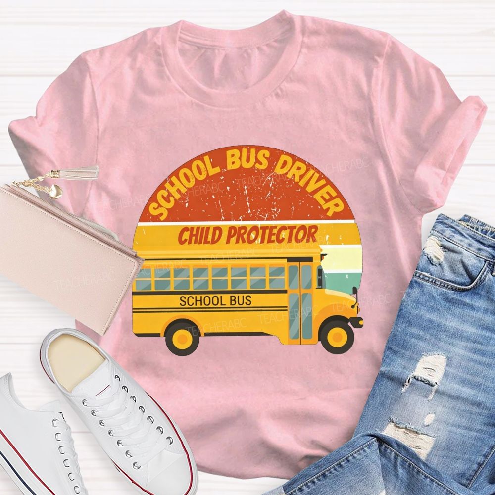 School Bus Driver Child Protector T-shirt