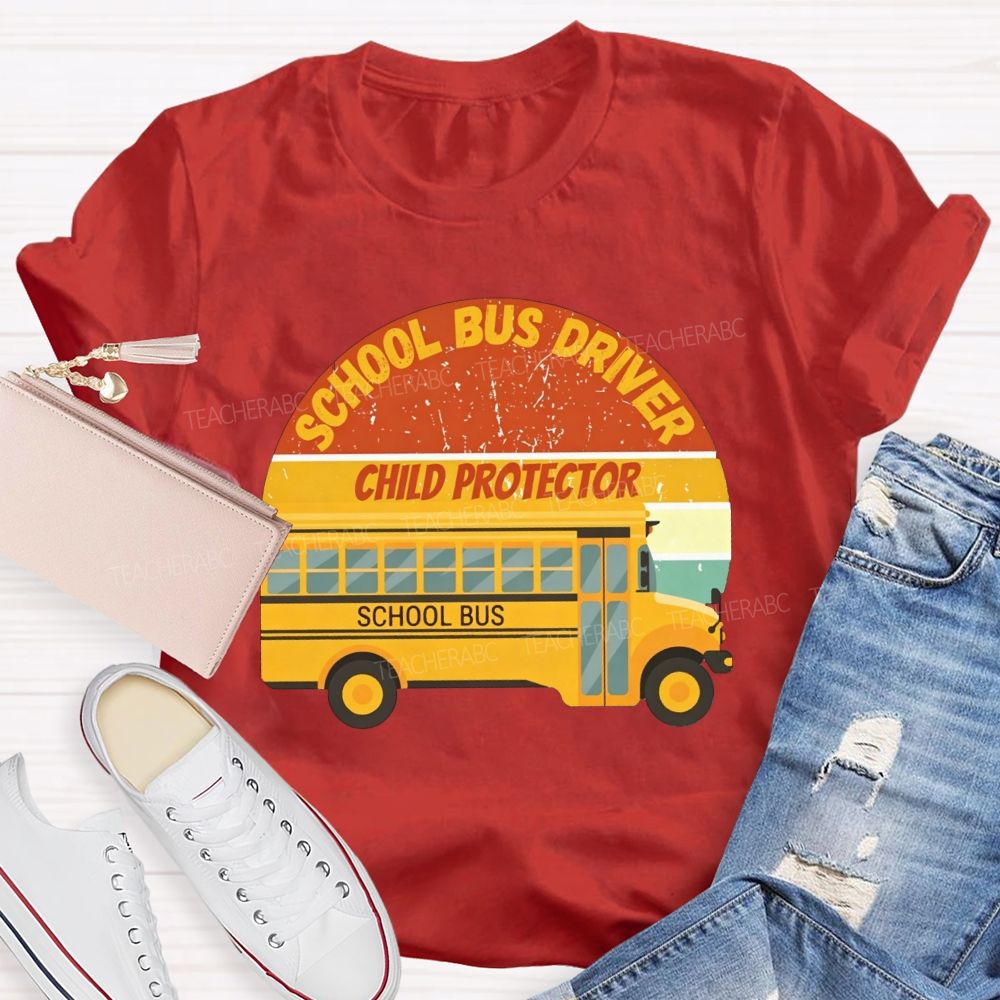 School Bus Driver Child Protector T-shirt