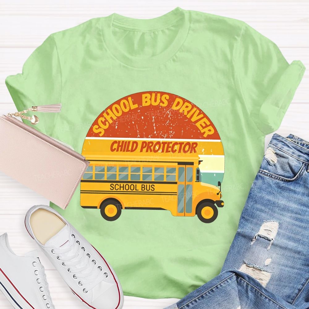 School Bus Driver Child Protector T-shirt