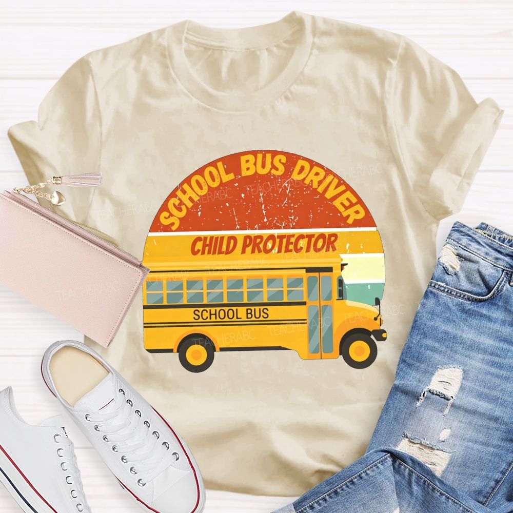 School Bus Driver Child Protector T-shirt