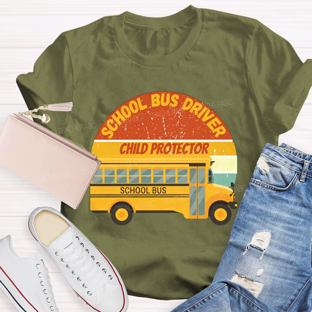 School Bus Driver Child Protector T-shirt