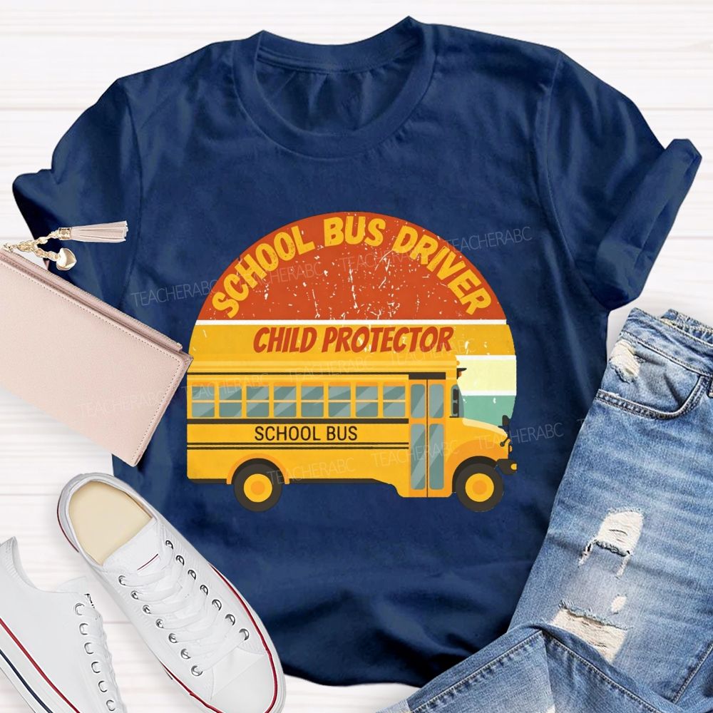 School Bus Driver Child Protector T-shirt