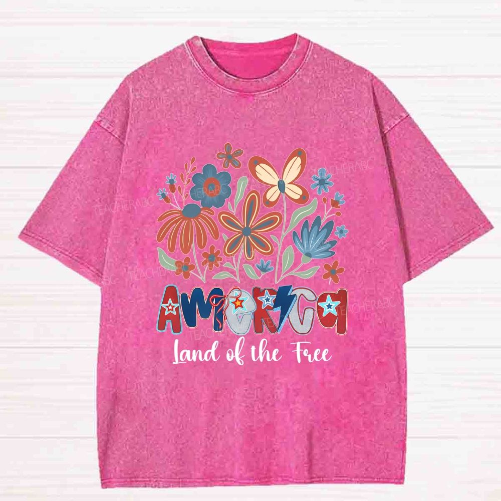 Land Of Free Washed T-shirt