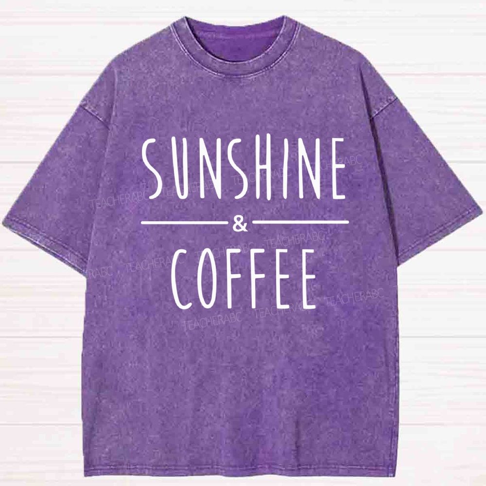 Sunshine And Coffee Washed T-shirt