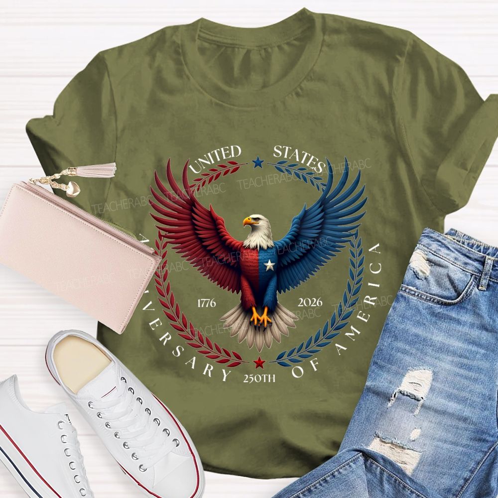 250th Anniversary Of United States 1776-2026 Teacher T-shirt