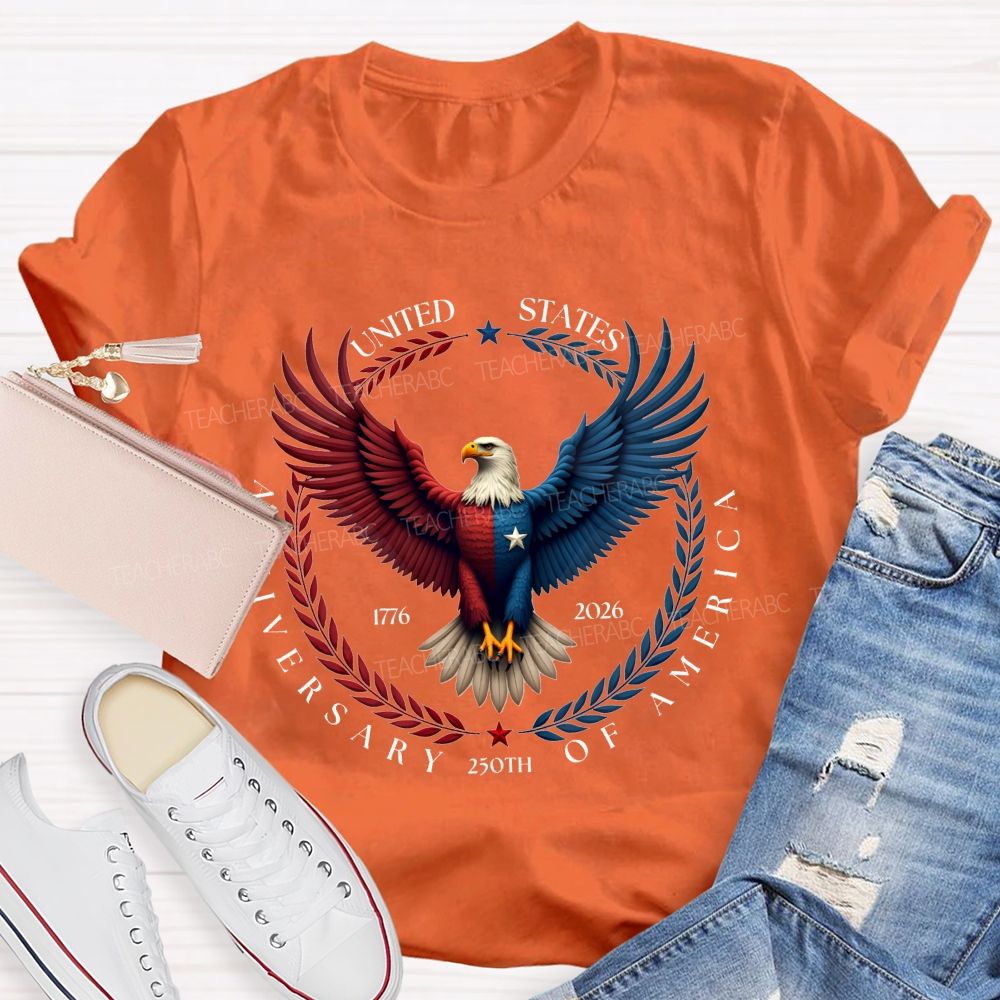 250th Anniversary Of United States 1776-2026 Teacher T-shirt
