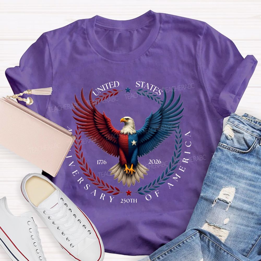 250th Anniversary Of United States 1776-2026 Teacher T-shirt