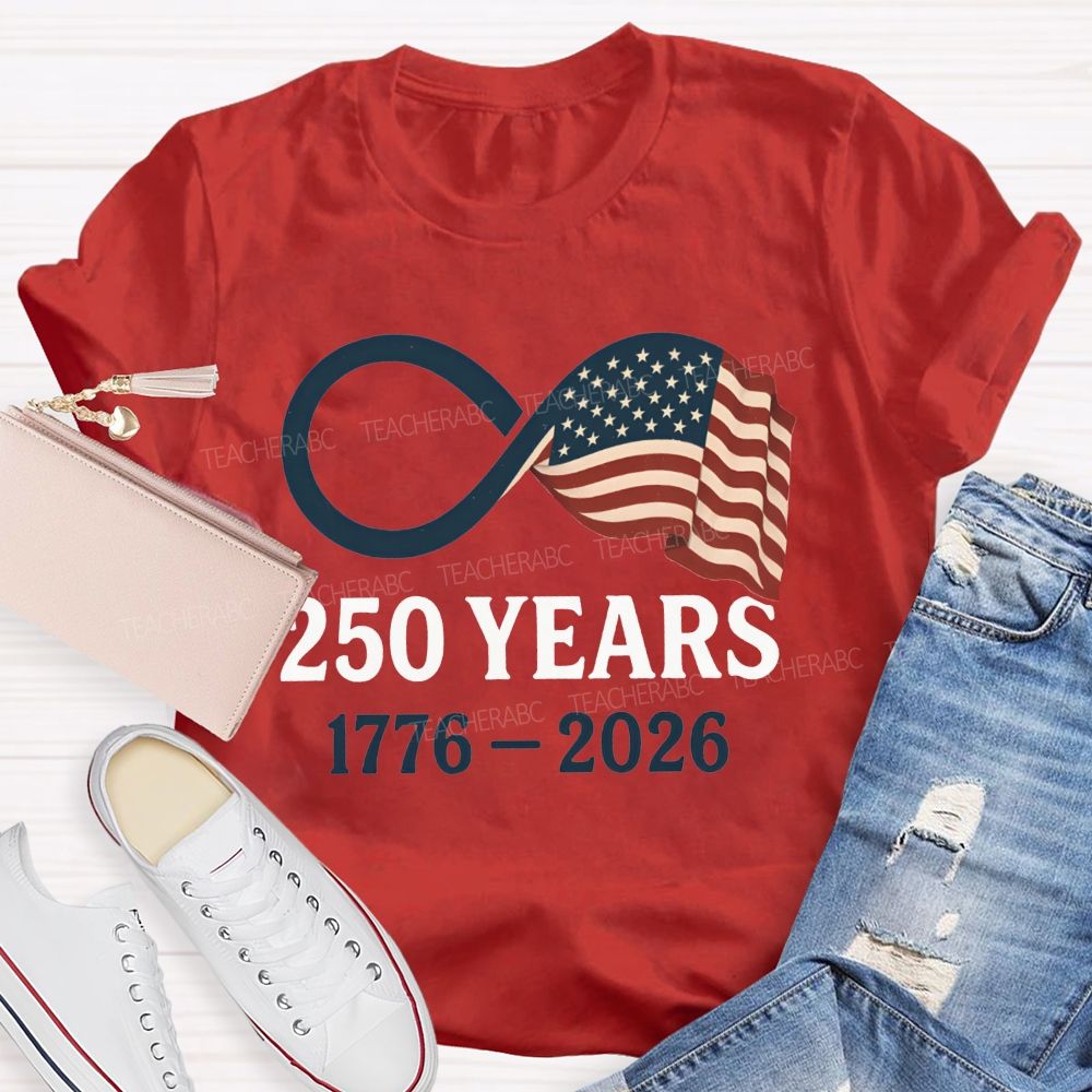 1776-2026 America 250th Birthday Infinity Usa T-shirt