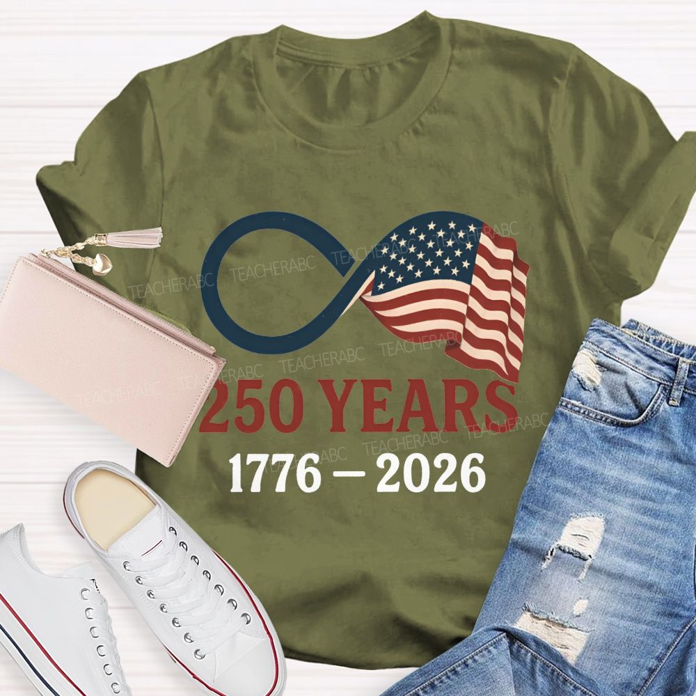 1776-2026 America 250th Birthday Infinity Usa T-shirt