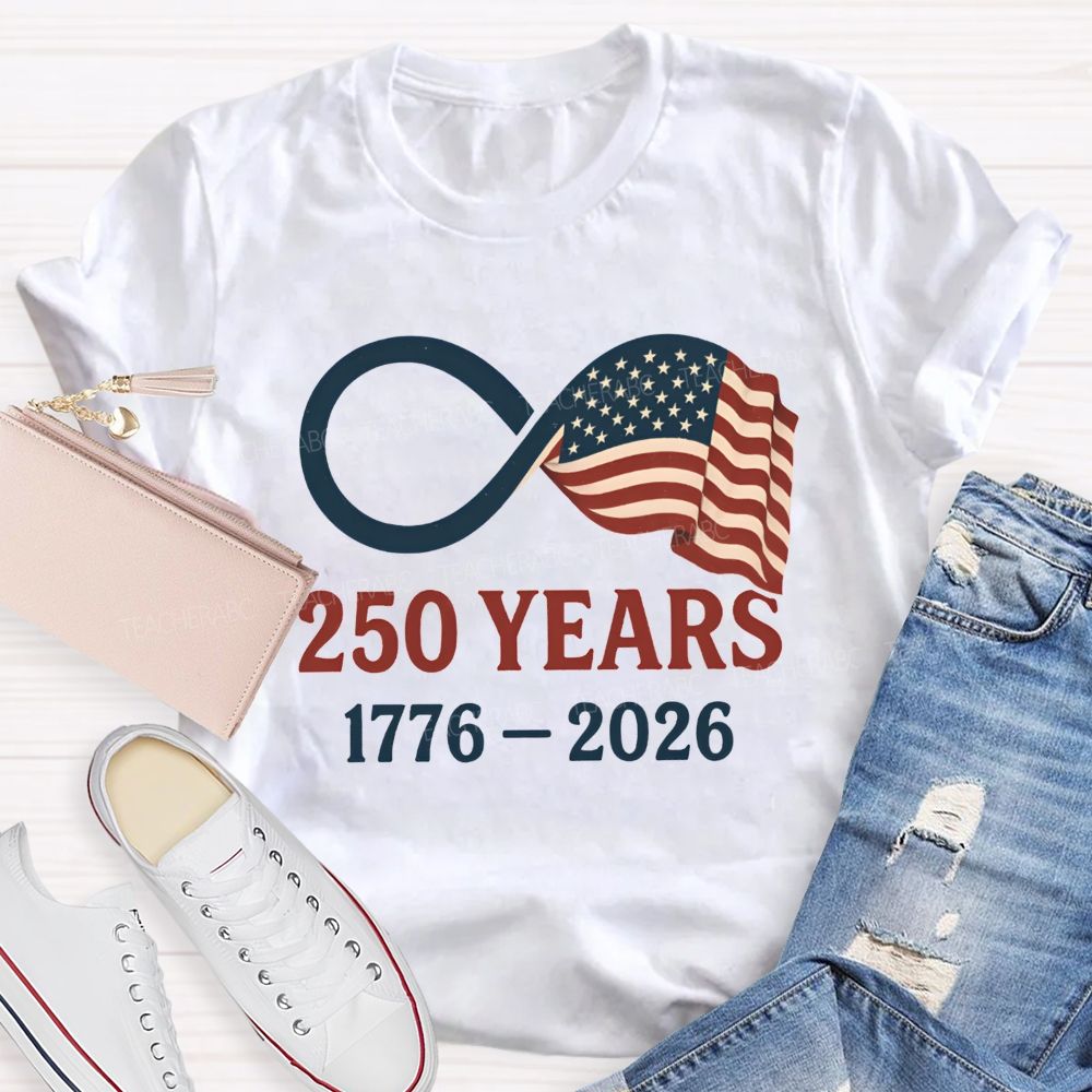 1776-2026 America 250th Birthday Infinity Usa T-shirt