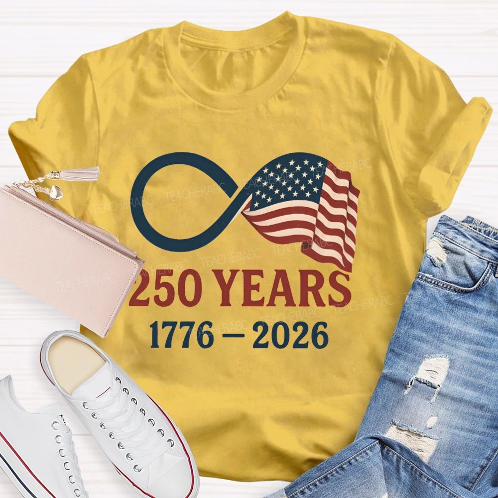 1776-2026 America 250th Birthday Infinity Usa T-shirt