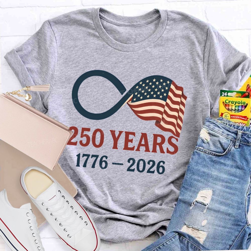 1776-2026 America 250th Birthday Infinity Usa T-shirt