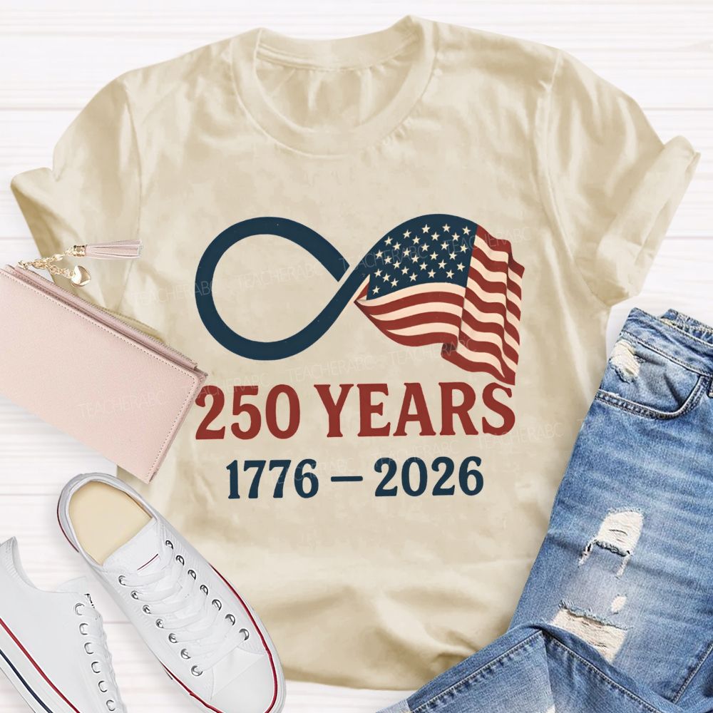 1776-2026 America 250th Birthday Infinity Usa T-shirt