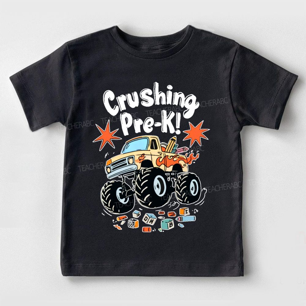 Personalized Grade Crushing Pre-K Toddler T-shirts