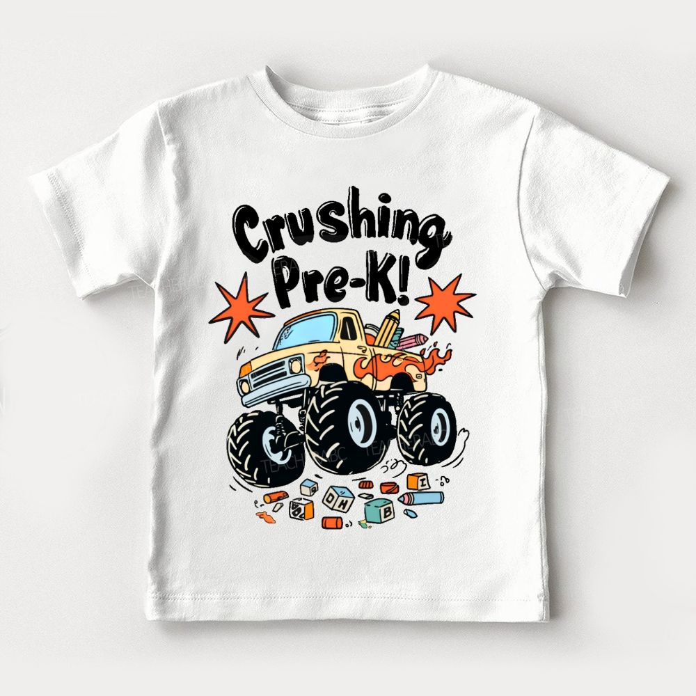 Personalized Grade Crushing Pre-K Toddler T-shirts