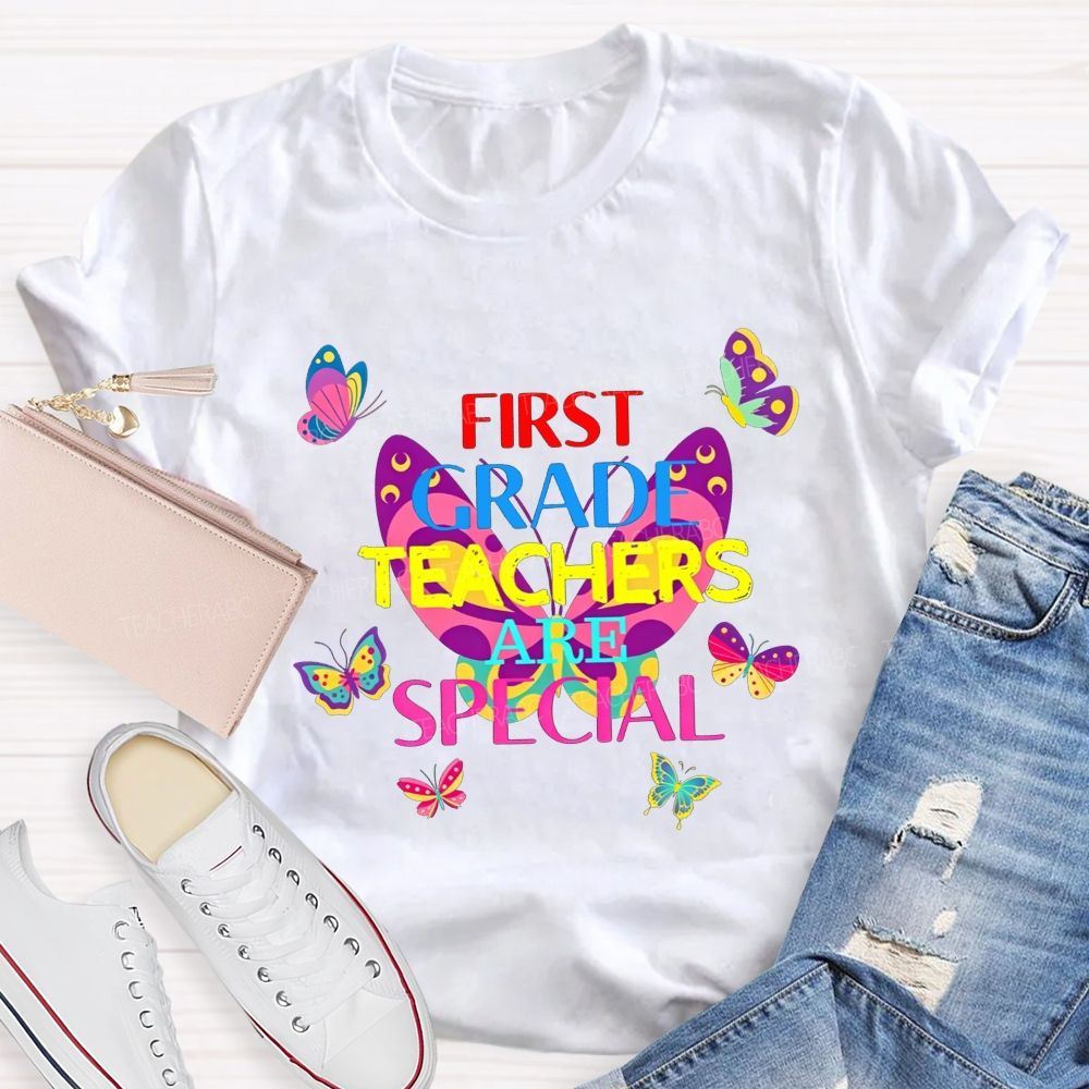 Personalized Grade First Grade Teachers Are Special Teacher T-shirt