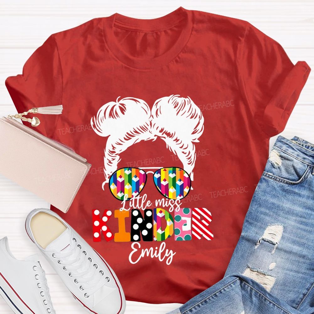Personalized Name Kindergarten Ready For School T-shirt