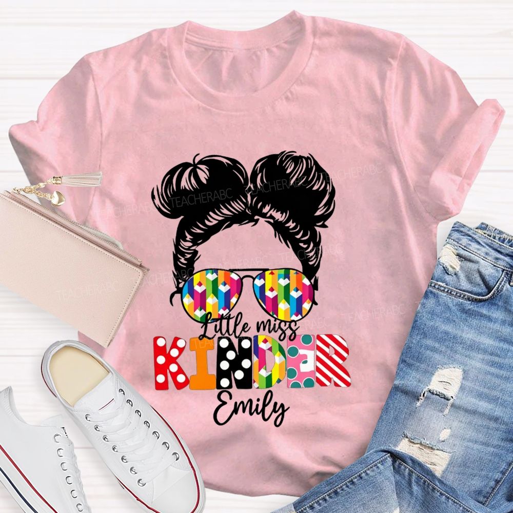 Personalized Name Kindergarten Ready For School T-shirt