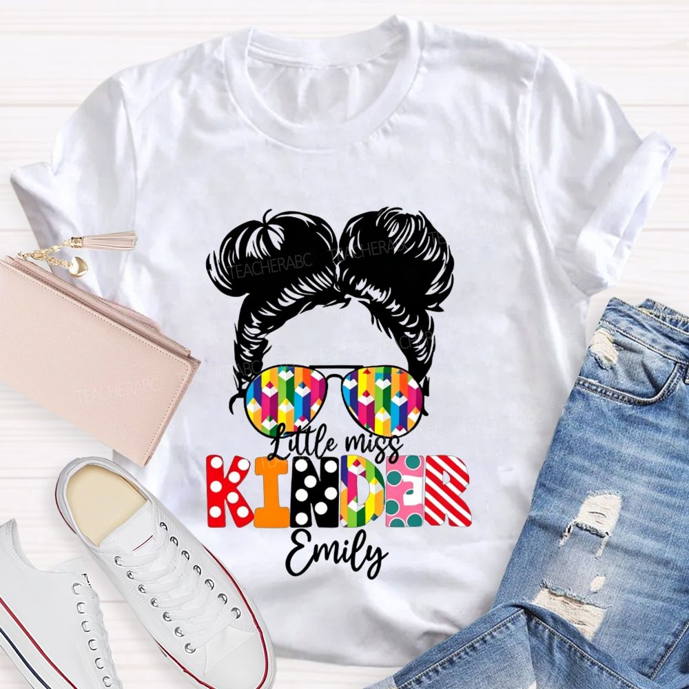 Personalized Name Kindergarten Ready For School T-shirt