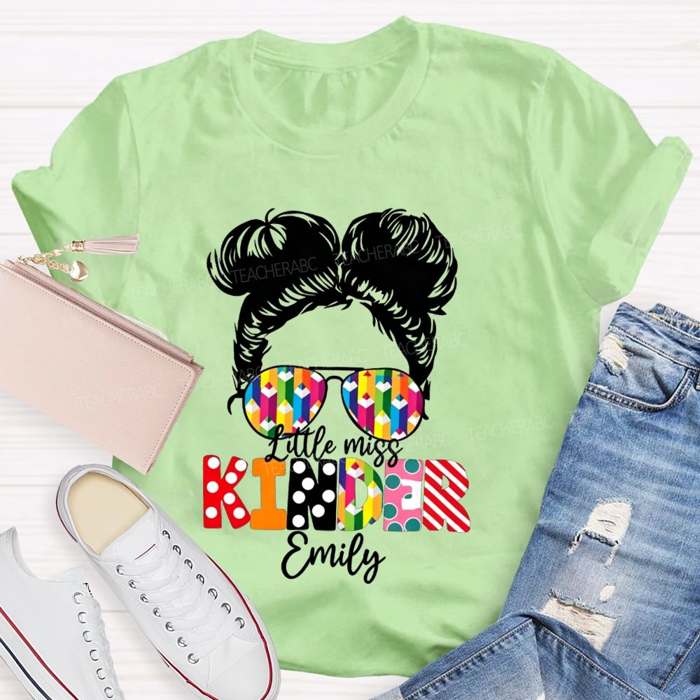 Personalized Name Kindergarten Ready For School T-shirt