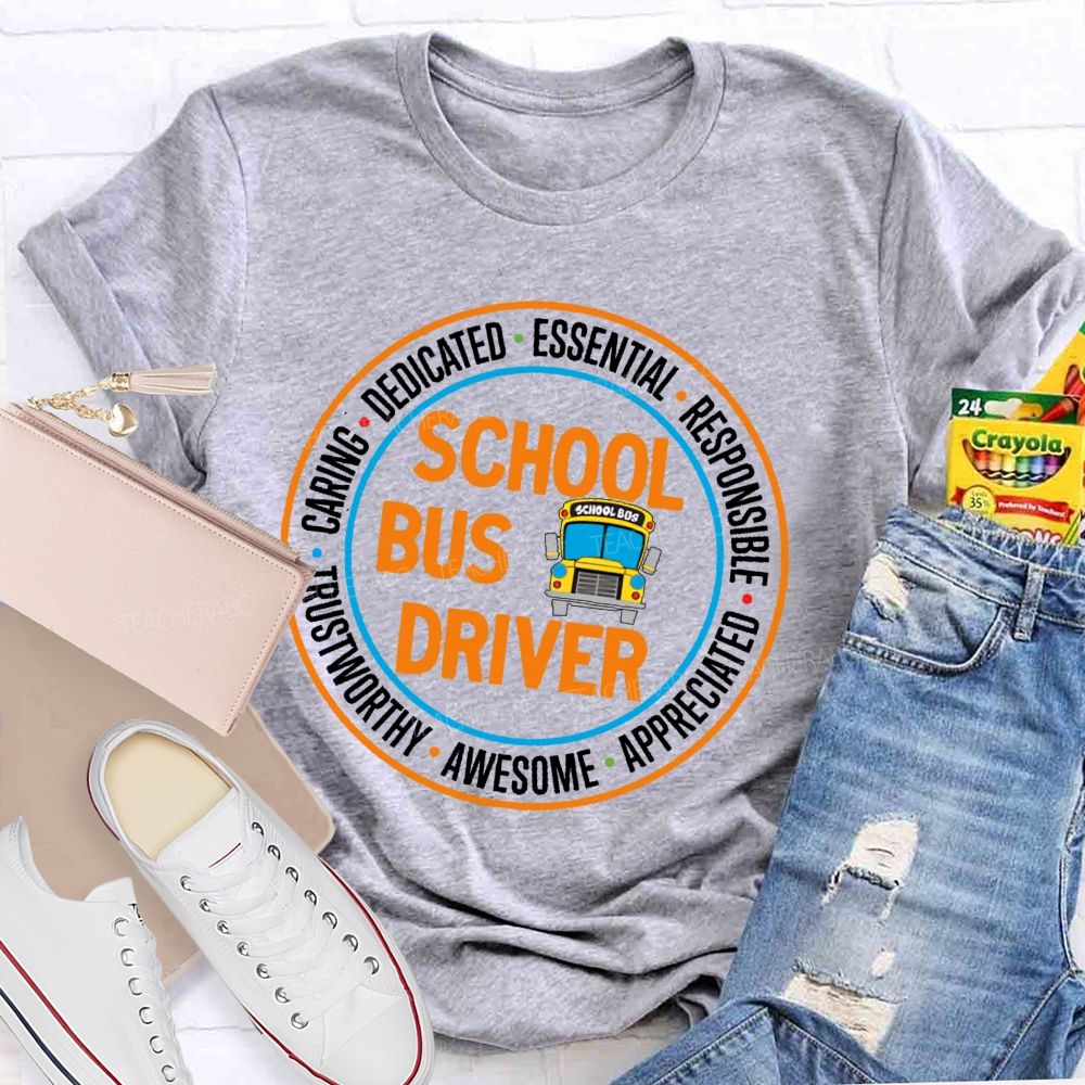 School Bus Driver Essential Teacher T-shirt