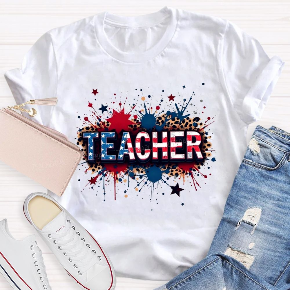 American Teacher Proud And True T-shirt