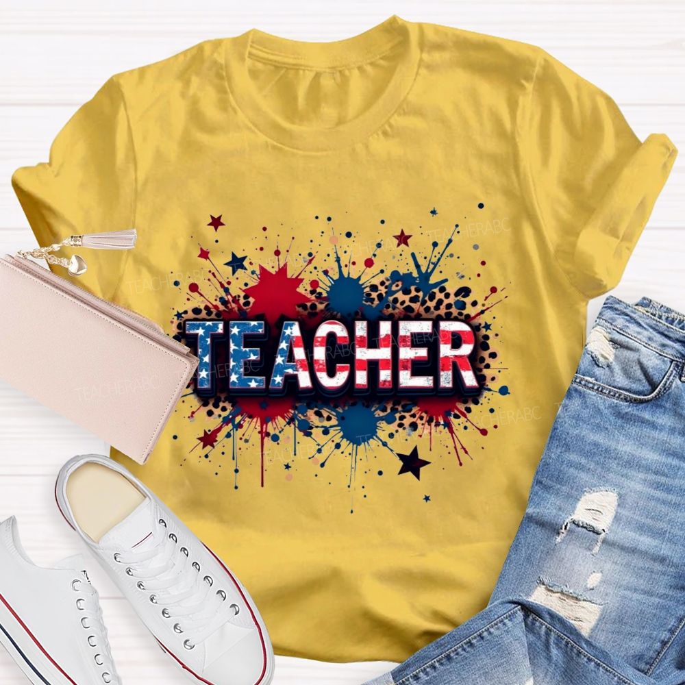 American Teacher Proud And True T-shirt