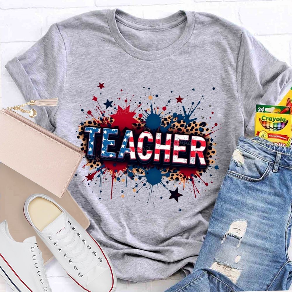 American Teacher Proud And True T-shirt