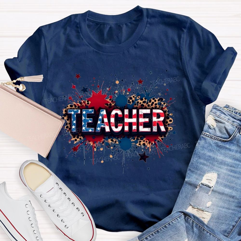American Teacher Proud And True T-shirt